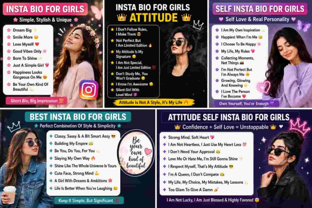 1799+ Royal attitude 👑🔥✨💥 insta bio for girls love 2026 (copy & Paste)