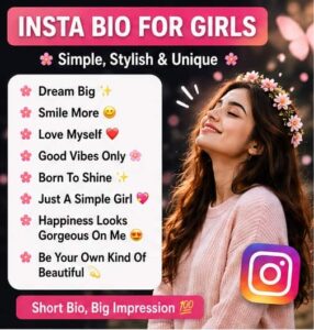 Insta Bio for Girls