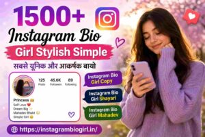 Instagram Bio Girl Stylish Simple