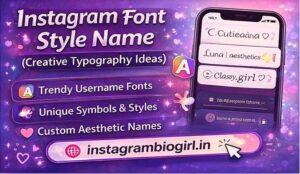 Font Username IG Aesthetic Girl