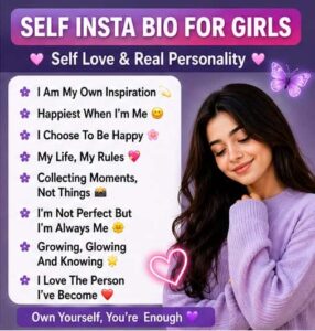 Self Insta Bio for Girls