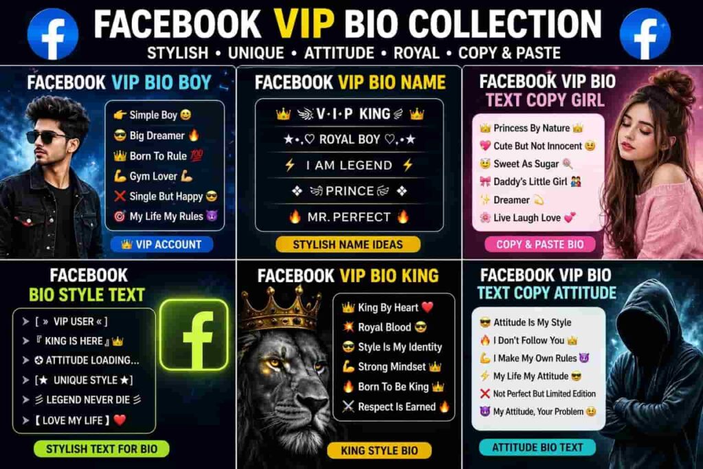 facebook vip bio