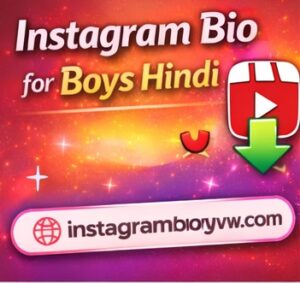 instagram bio for boys hindi