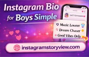 instagram bio for boys simple
