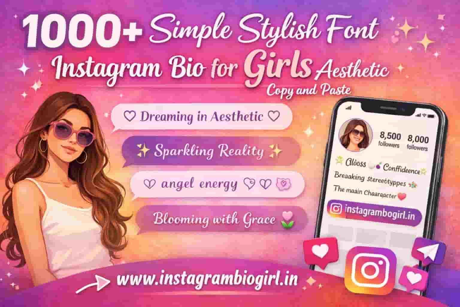 instagram bio for girls aesthetic