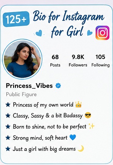 125+ Bio for Instagram for Girl