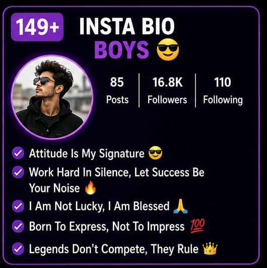 149+ insta bio boys