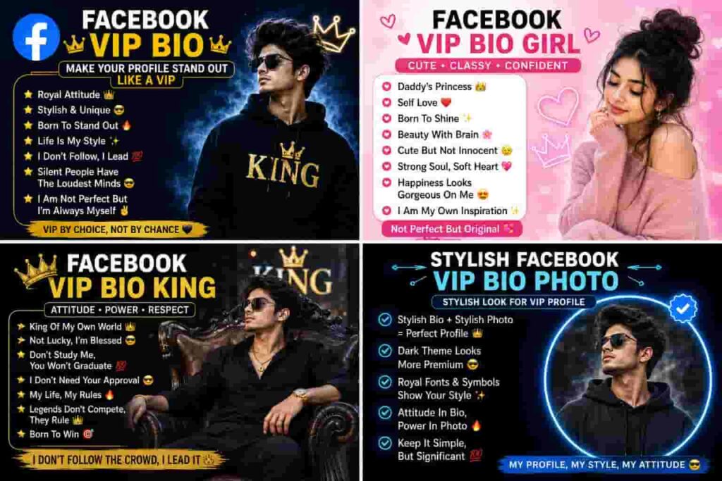 2559+ Facebook VIP Bio Text Copy & Paste 2026