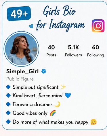 49+ Girls Bio for Instagram