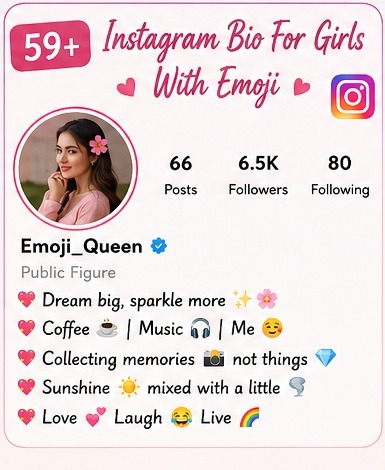 59+ Instagram Bio For Girls With Emoji