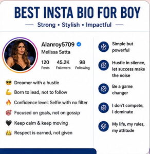 Best Insta Bio for Boy