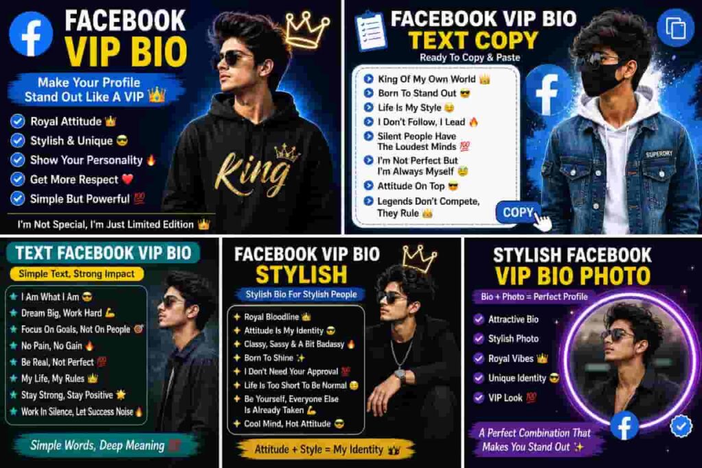 Facebook VIP Bio Stylish Boy Love (Copy & Paste) 2026