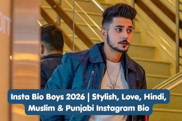 Insta Bio Boys 2026 Stylish, Love, Hindi, Muslim & Punjabi Instagram Bio