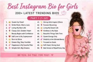 best instagram bio for girls