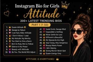 instagram bio for girls attitude
