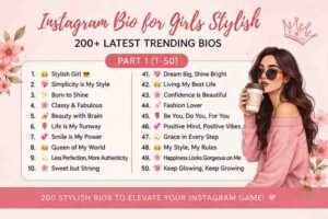 instagram bio for girls stylish