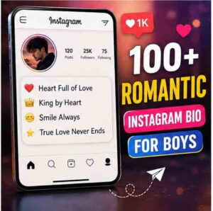 100+ romantic bio for boys