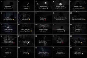 899+ Dark Aesthetic Bio Instagram