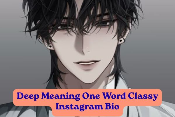 Deep Meaning One Word Classy Instagram Bio