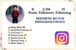 AESTHETIC BIO FOR INSTAGRAM FOR BOY