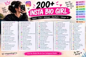 200+ Instagram Bio Girl Collection